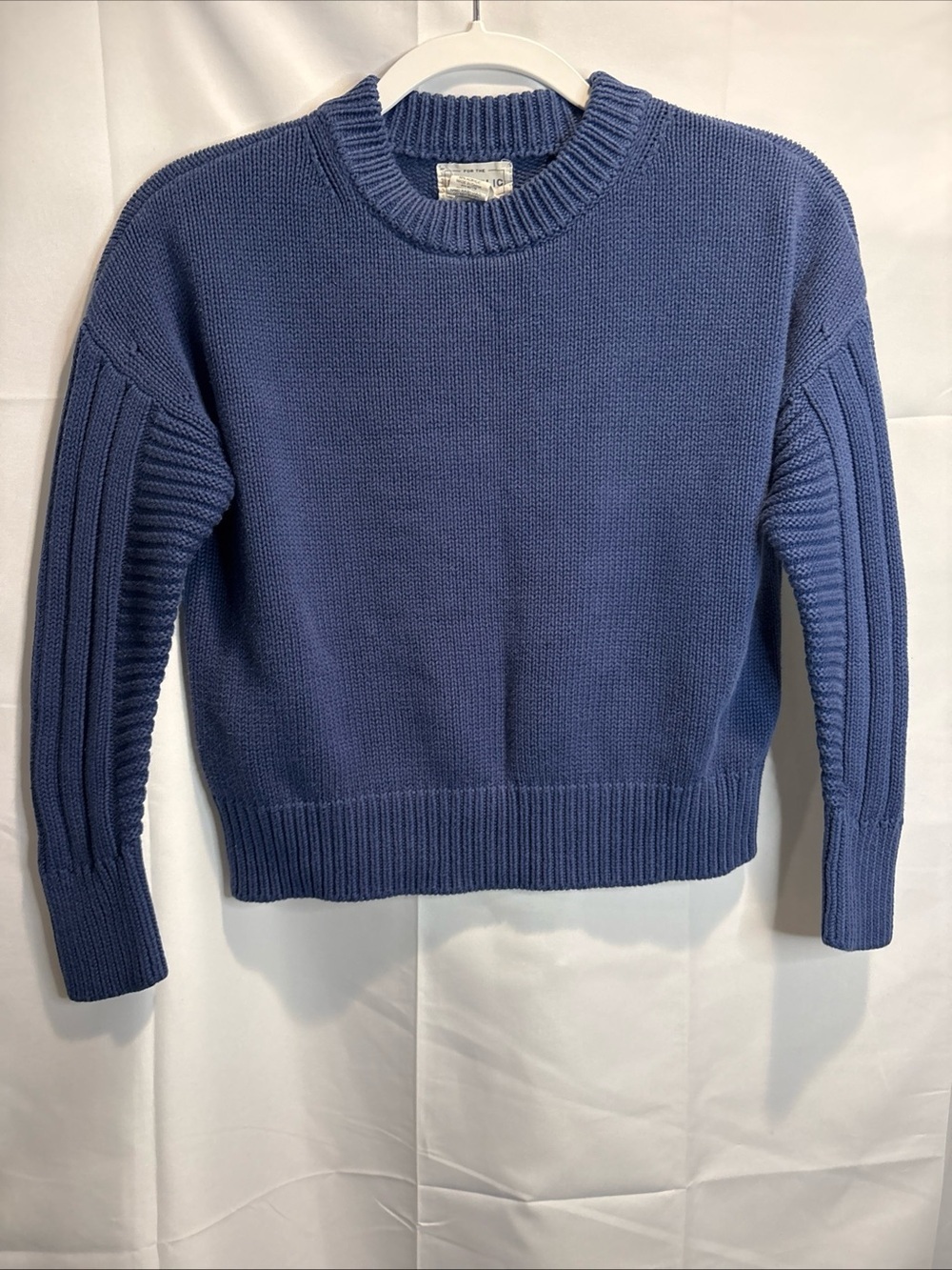 For The Republic Slate Blue Crewneck Sweater